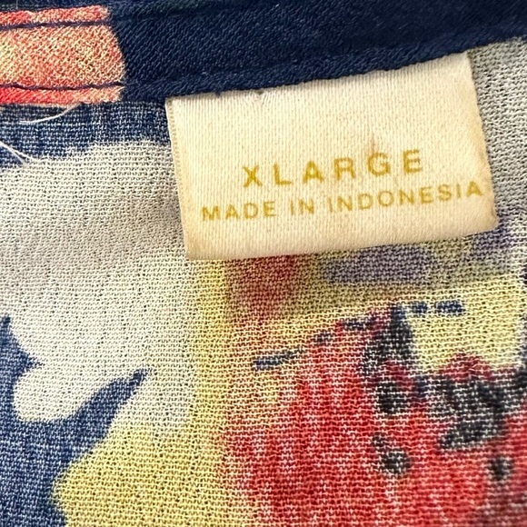 Maeve Anthropology Evaline Dress ASO Floral Blue Flowy XL - Picture 4 of 8